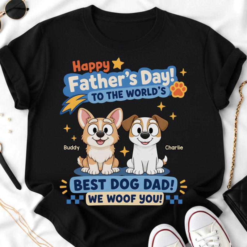 Custom Unisex T-shirt, Hoodie - Personalized Father's Day Birthday Gifts For Dog Lovers, Dog Dad - Pawther Of The Year