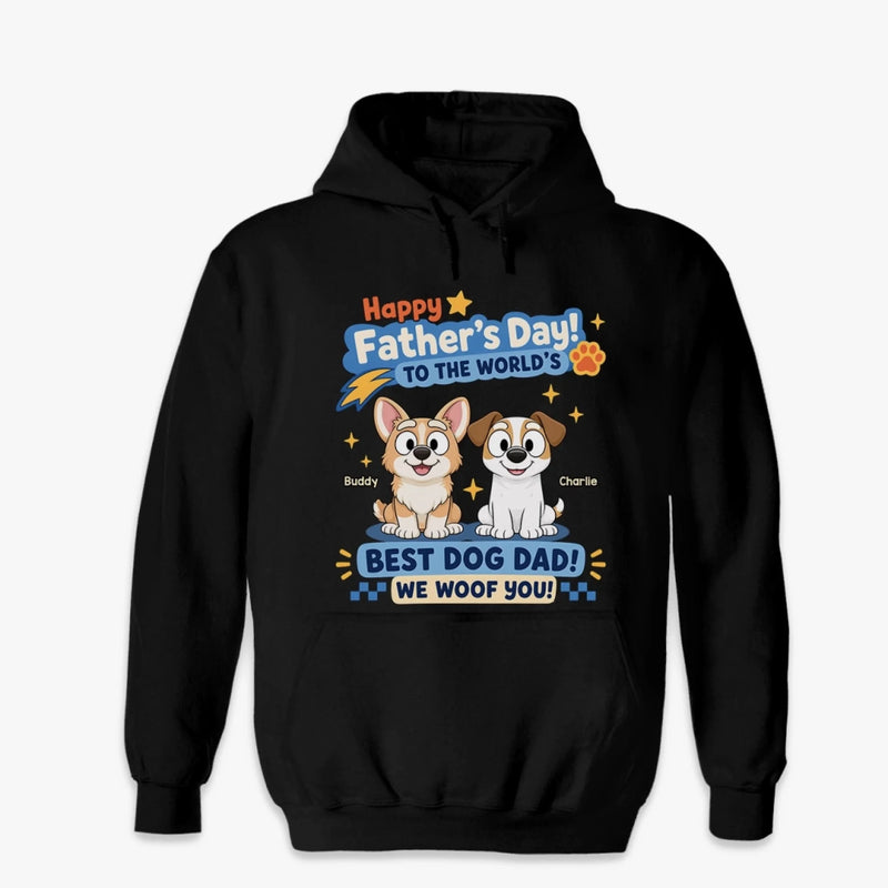 Custom Unisex T-shirt, Hoodie - Personalized Father's Day Birthday Gifts For Dog Lovers, Dog Dad - Pawther Of The Year