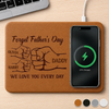 Custom Charging Mat - Personalized Father's Day Birthday Gifts For Dad, Grandpa - Dad Mode Fully Charged