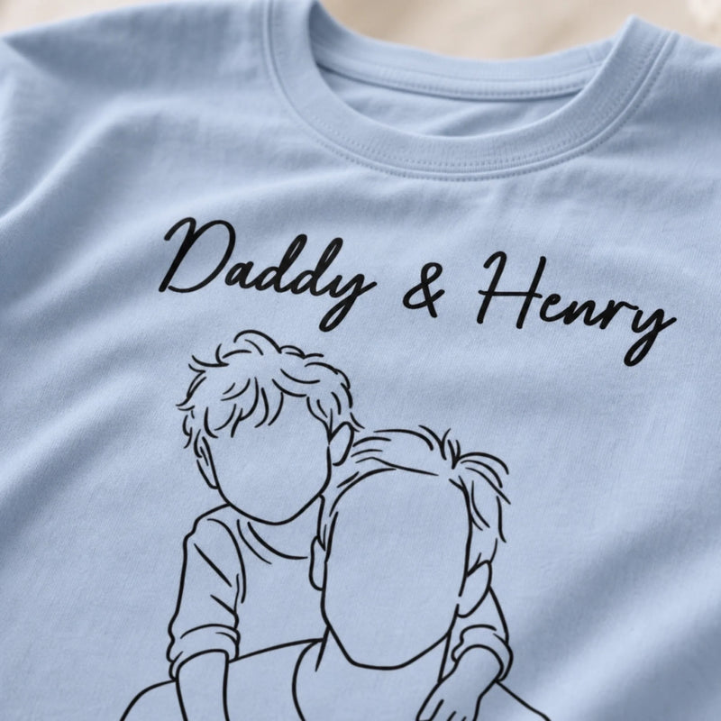 Custom Photo T-shirt, Hoodie - Personalized Father's Day, Baby Shower, Gender Reveal Gifts For New Moms, New Dads, New Parents - Hello Tiny Best Friend