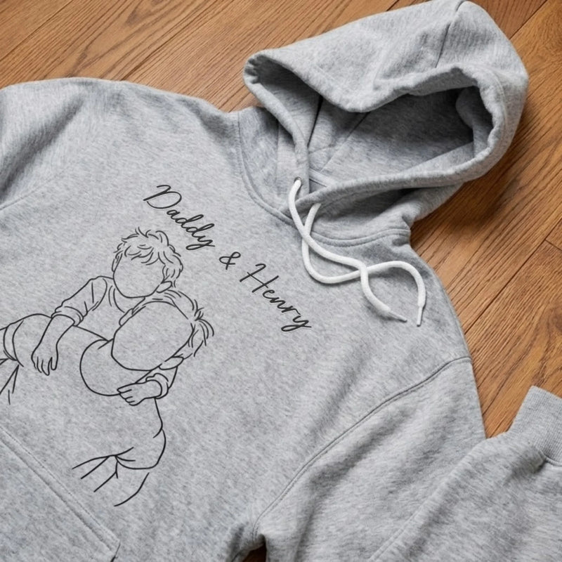 Custom Photo T-shirt, Hoodie - Personalized Father's Day, Baby Shower, Gender Reveal Gifts For New Moms, New Dads, New Parents - Hello Tiny Best Friend