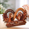 Custom 2-Layered Wooden Plaque - Personalized Anniversary Wedding Gifts For Husband And Wife, Him And Her - Growing Old With You