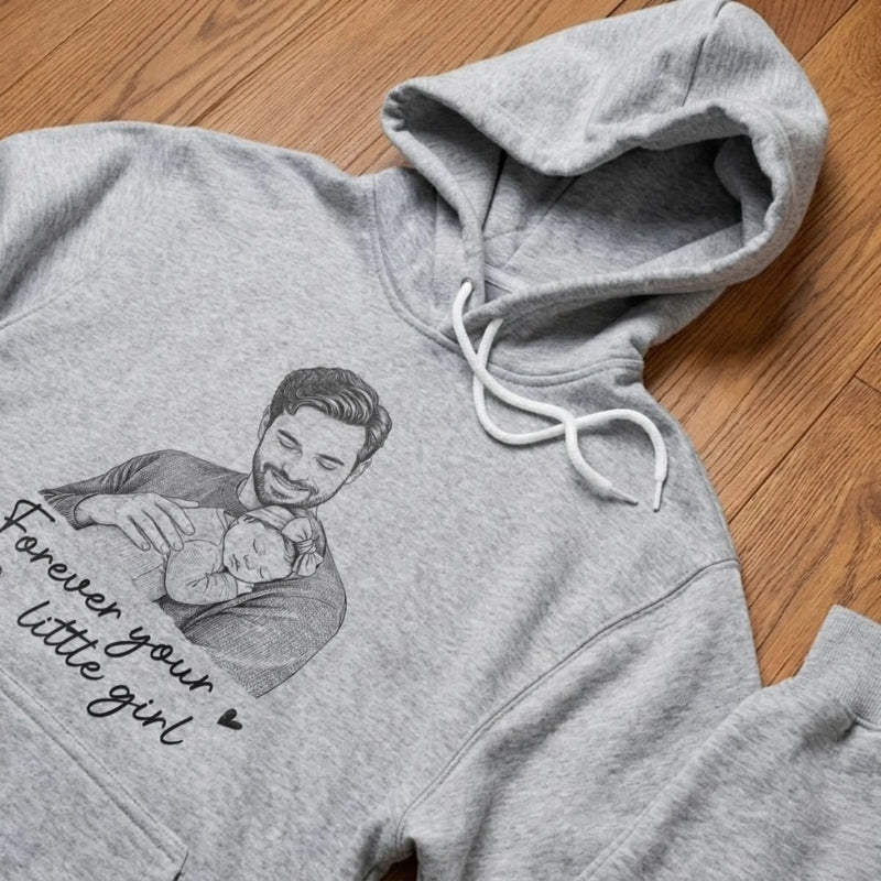 Custom Photo T-shirt, Hoodie - Personalized Father's Day Birthday Gifts For Dad, Grandpa - Family First Forever