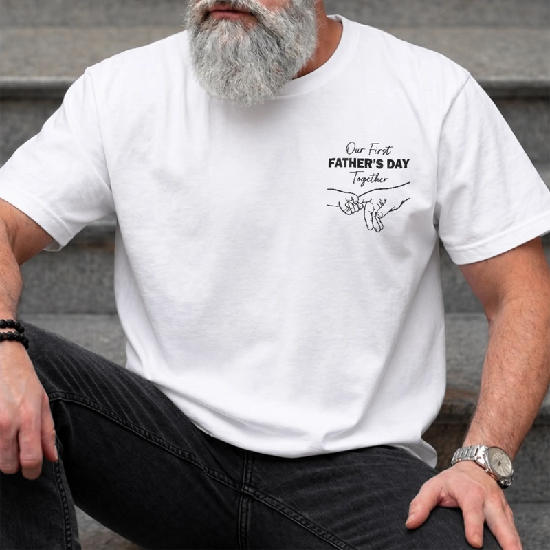 Custom Photo T-shirt - Personalized Father's Day, Baby Shower, Gender Reveal Gifts For New Moms, New Dads, New Parents - Rookie Dad, Pro Cuddler