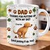 Custom Mug - Personalized Father's Day Gifts For Dog Cat Lovers, Dog Dad And Mom, Cat Owners - Home Is Where Pets Are