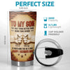 Custom Tumbler - Personalized Father's Day Birthday Gifts For Son - My Son My Forever Pride