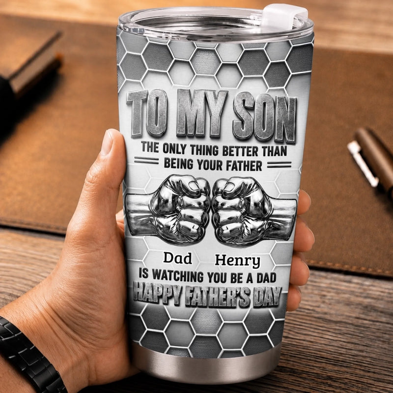 Custom Tumbler - Personalized Father's Day Birthday Gifts For Son - Never Forget How Loved You Are