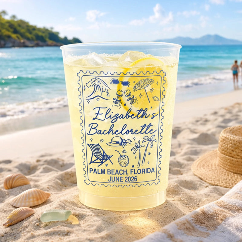 Custom Party Cups - Personalized Summer Vacation And Travel Gifts For Best Friends, Family - Making Unforgettable Memories