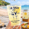 Custom Party Cups - Personalized Summer Vacation And Travel Gifts For Best Friends, Family - Palm Trees, Ocean Breeze