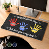 Custom Desk Mat -  Personalized Father's Day Birthday Gifts For Dad, Grandpa - Tiny Hands, Big Love For Daddy