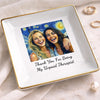 Custom Photo Jewelry Dish - Personalized Best Friend Birthday Gifts For Women, Besties, Sisters, BFF - Treasured Moments, Timeless Friendship