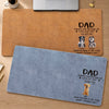 Custom Desk Mat - Personalized Father's Day Gifts For Dog Cat Lovers, Dog Dad And Mom, Cat Owners - Pet Hair Everywhere