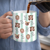 Custom Photo Mug - Personalized Father's Day Birthday Gifts For Dad, Grandpa - Fueled By Family Love