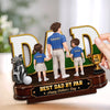 Custom 2-Layered Wooden Plaque - Personalized Father's Day Birthday Golf Gifts For Dad, Grandpa - Golf Days Good Vibes