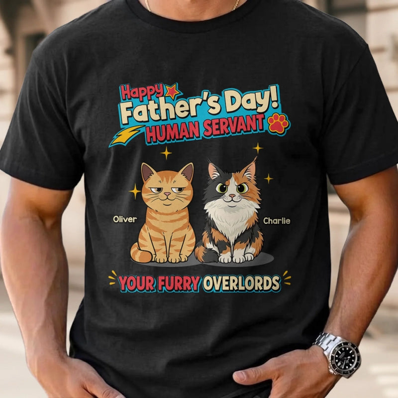 Custom Unisex T-shirt, Hoodie - Personalized Father's Day Birthday Gifts For Cat Lovers, Cat Dad - My Kids Say Meow