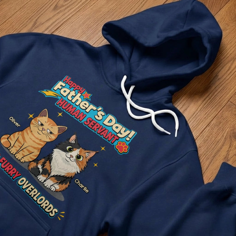 Custom Unisex T-shirt, Hoodie - Personalized Father's Day Birthday Gifts For Cat Lovers, Cat Dad - My Kids Say Meow