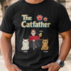Custom Unisex T-shirt, Hoodie - Personalized Father's Day Birthday Gifts For Cat Lovers, Cat Dad - Proud Servant Of Tiny Overlords