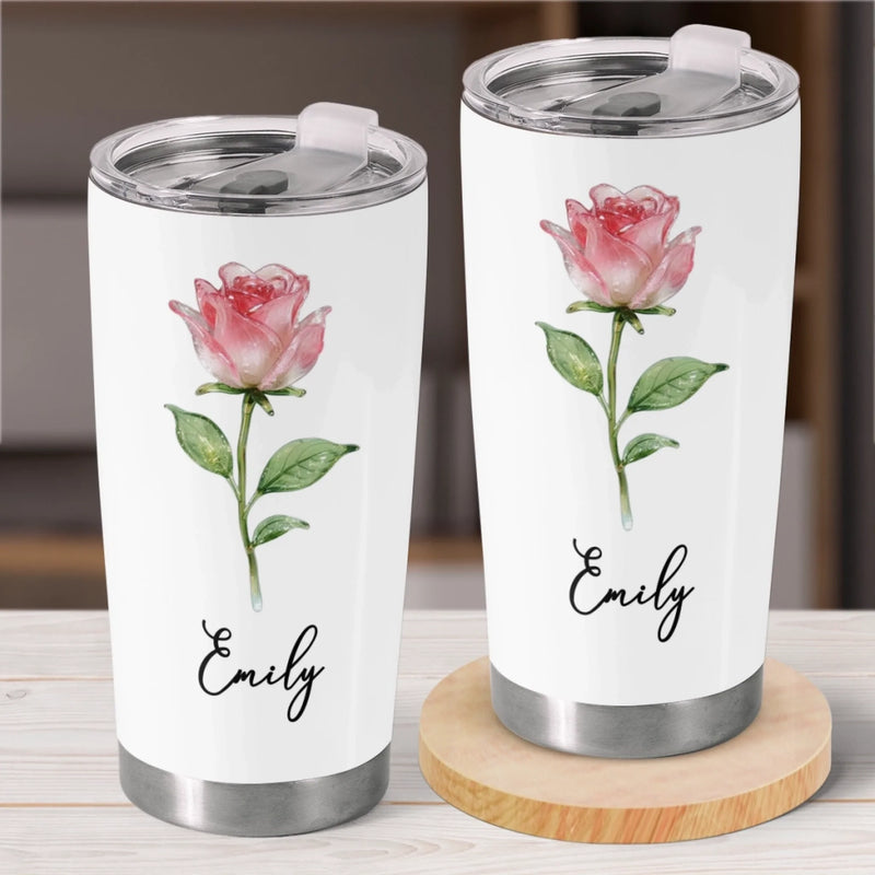 Custom Tumbler - Personalized Best Friend Birthday Gifts For Women, Besties, Sisters, BFF, Family, Yourself - Coffee Gossip Repeat