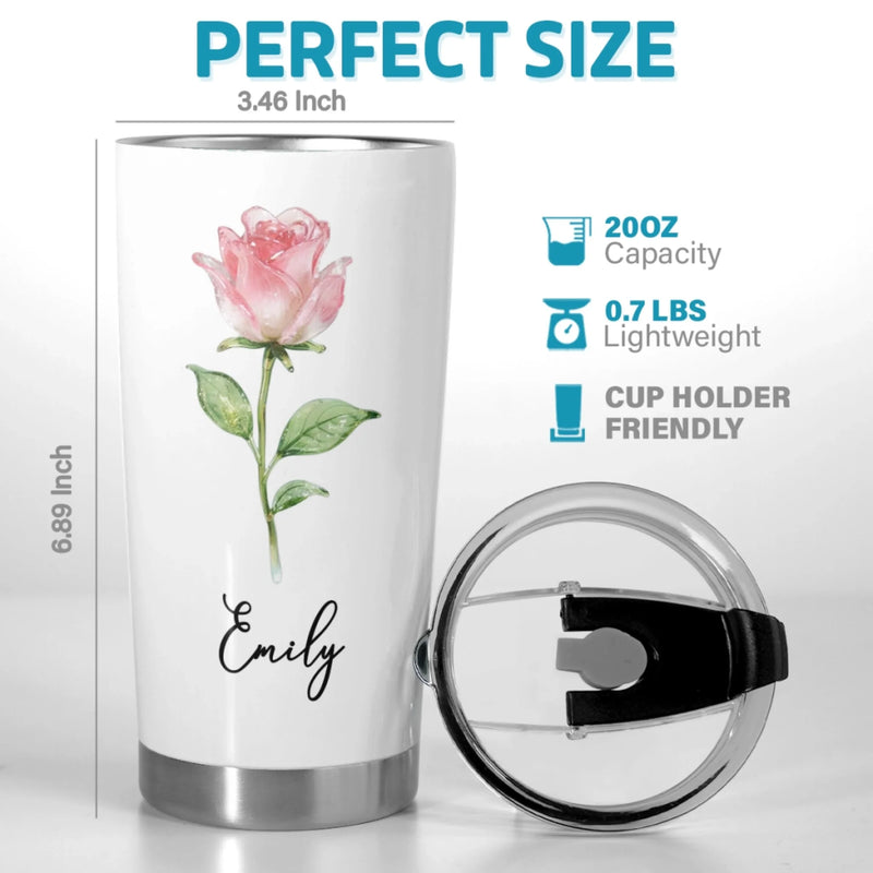 Custom Tumbler - Personalized Best Friend Birthday Gifts For Women, Besties, Sisters, BFF, Family, Yourself - Coffee Gossip Repeat