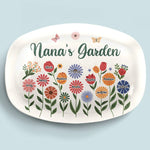 Grandma’s Love Is Sunshine For Little Flowers - Family Personalized Custom Platter - Gift For Family