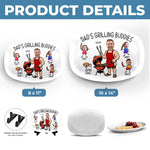 Custom Photo Platter - Personalized Father's Day Birthday Gifts For Family - BBQ Bonding Time