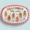 Custom Platter - Personalized Christmas Birthday Gifts For Mom, Grandma - A Recipe Of Love