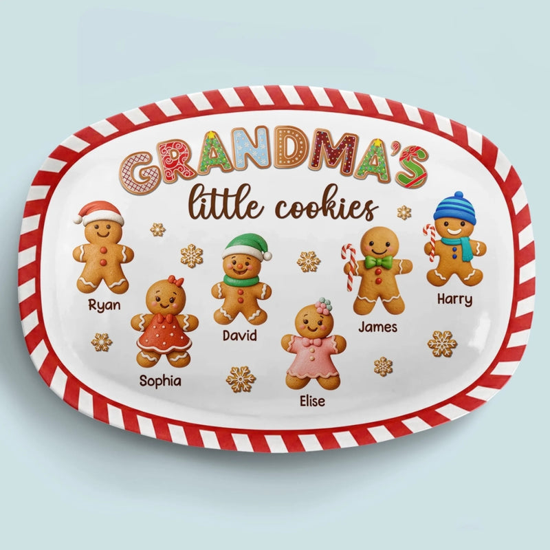 Custom Platter - Personalized Christmas Birthday Gifts For Mom, Grandma - A Recipe Of Love
