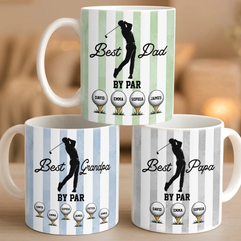 Custom Mug - Personalized Father's Day Birthday Golf Gifts For Dad, Grandpa - Swing Easy Enjoy Life
