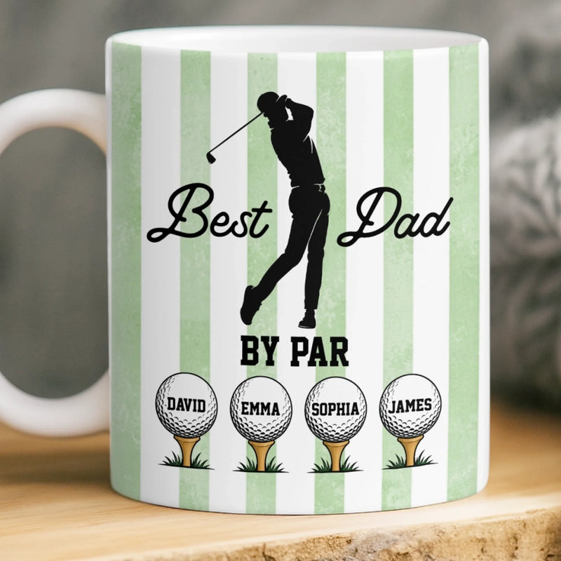 Custom Mug - Personalized Father's Day Birthday Golf Gifts For Dad, Grandpa - Swing Easy Enjoy Life