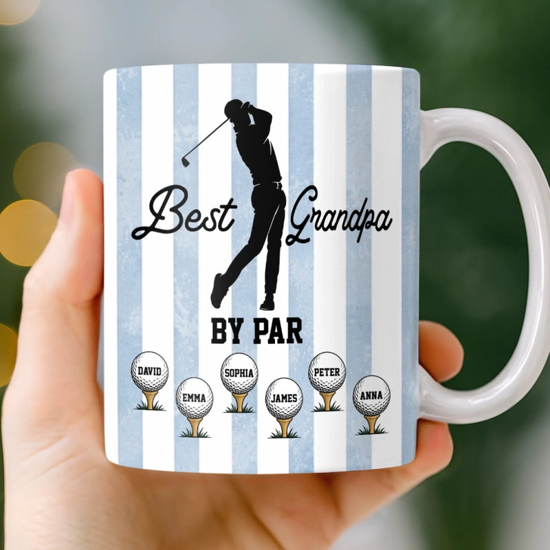 Custom Mug - Personalized Father's Day Birthday Golf Gifts For Dad, Grandpa - Swing Easy Enjoy Life