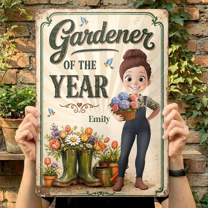 Custom Home Decor Metal Sign - Personalized  Birthday Garden Gifts For Gardeners - Greenery Is My Therapy