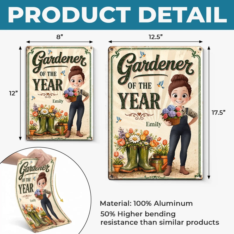Custom Home Decor Metal Sign - Personalized  Birthday Garden Gifts For Gardeners - Greenery Is My Therapy