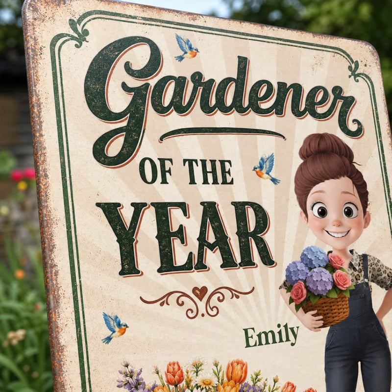 Custom Home Decor Metal Sign - Personalized  Birthday Garden Gifts For Gardeners - Greenery Is My Therapy