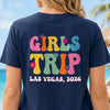 Custom Unisex T-shirt - Personalized Summer Vacation And Travel Gifts For Best Friends, Family - Casino Lights, Bestie Nights