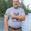 Custom Unisex T-Shirt With Design On Sleeve - Personalized Father's Day Gifts For Dog Cat Lovers, Dog Dad And Mom, Cat Owners - Happiness Starts With You