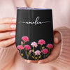 Custom Wine Tumbler - Personalized Best Friend Birthday Gifts For Women, Besties, Sisters, BFF, Family, Yourself - Partners In Wine Crimes