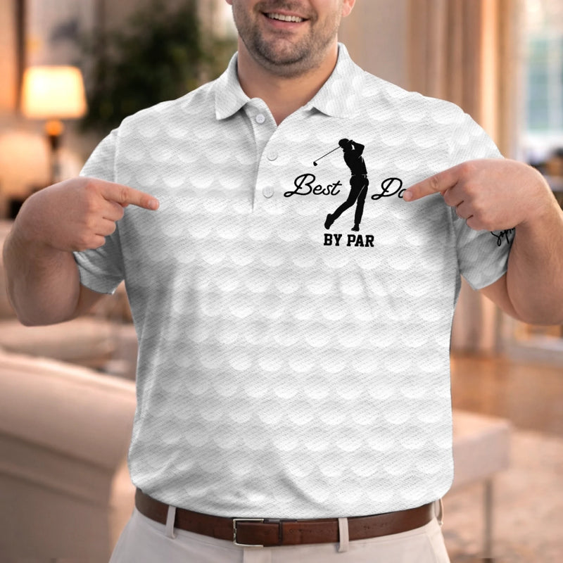 Custom Polo Shirt - Personalized Father's Day Birthday Golf Gifts For Dad, Grandpa - Born To Golf Forced To Work