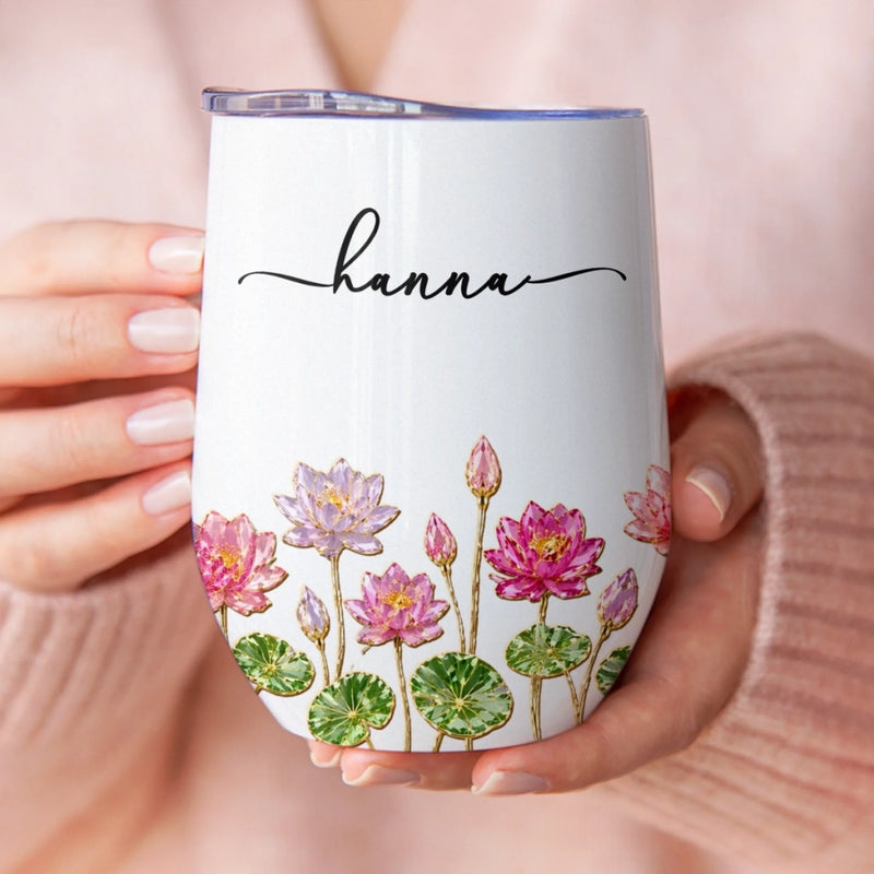 Custom Wine Tumbler - Personalized Best Friend Birthday Gifts For Women, Besties, Sisters, BFF, Family, Yourself - Self Love Sip Club