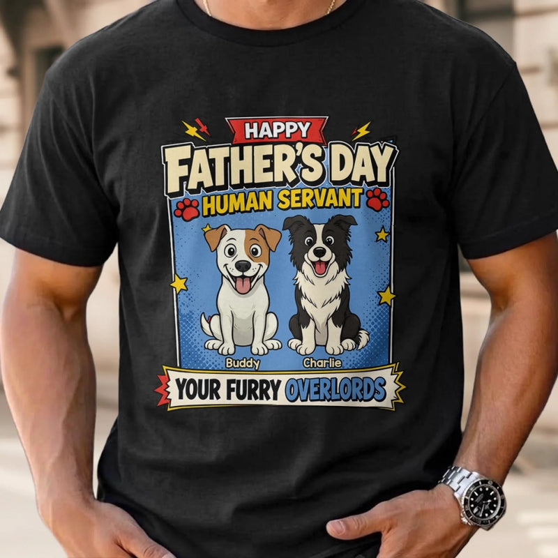 Custom Unisex T-shirt, Hoodie - Personalized Father's Day Birthday Gifts For Dog Lovers, Dog Dad - Human Staff Of The Year