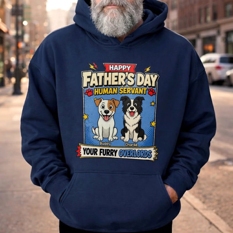 Custom Unisex T-shirt, Hoodie - Personalized Father's Day Birthday Gifts For Dog Lovers, Dog Dad - Human Staff Of The Year