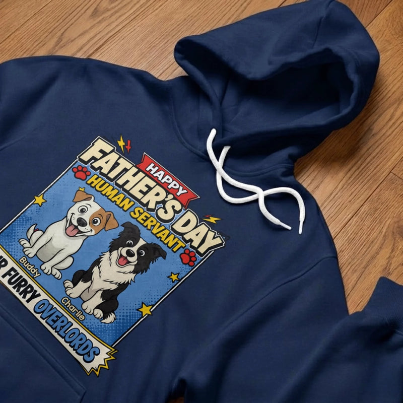 Custom Unisex T-shirt, Hoodie - Personalized Father's Day Birthday Gifts For Dog Lovers, Dog Dad - Human Staff Of The Year