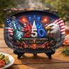 Custom Platter - Personalized America 250th Anniversary Gifts For Mom, Dad, Brother, Sister, Kids - Stars Stripes Family Time
