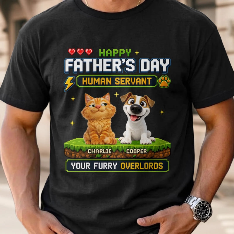 Custom Unisex T-shirt, Hoodie - Personalized Father's Day Birthday Gifts For Dog Cat Lovers, Dog Dad, Cat Owners - Owned & Operated By Paws