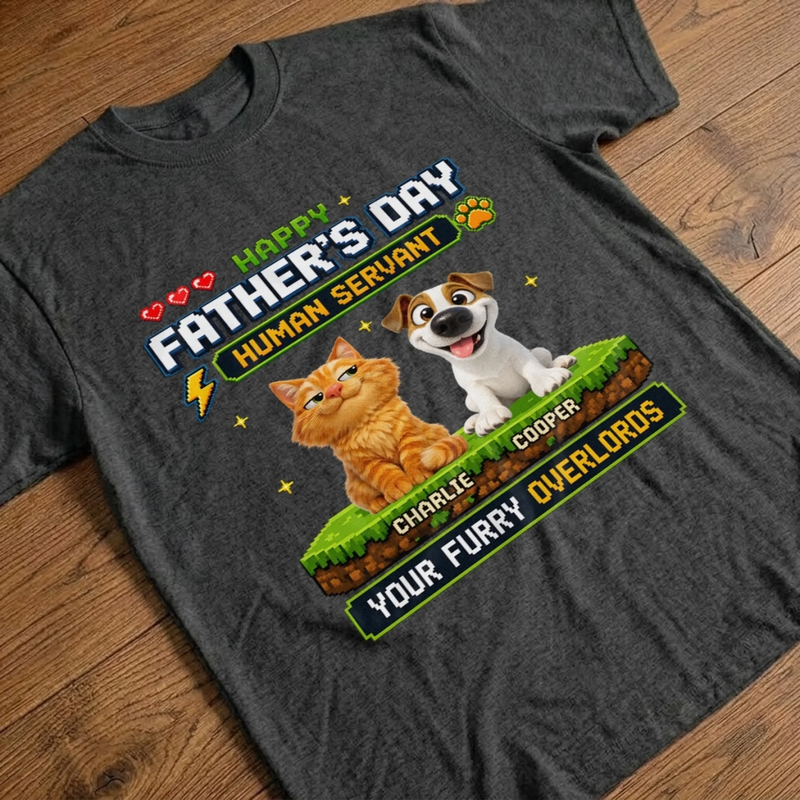 Custom Unisex T-shirt, Hoodie - Personalized Father's Day Birthday Gifts For Dog Cat Lovers, Dog Dad, Cat Owners - Owned & Operated By Paws