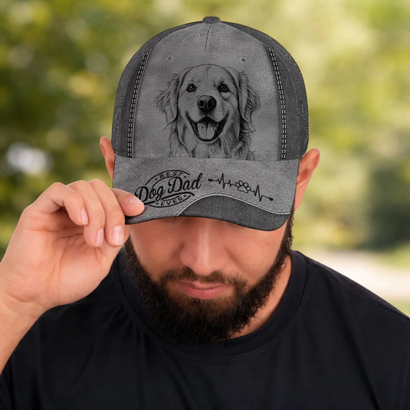 Custom Photo Cap - Personalized Father's Day Birthday Gifts For Dog Cat Lovers, Dog Dad And Mom, Cat Owners - Love Comes With Paws