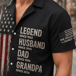 Custom Unisex Tropical Hawaiian Aloha Shirt - Personalized America 250th Anniversary Father's Day Gifts For Husband, Dad, Grandpa - Dad Makes Life Brighter