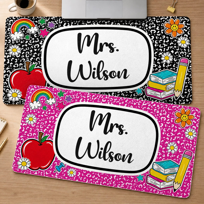 Custom Desk Mat -  Personalized Birthday Gifts For Teachers - Best Teacher Ever