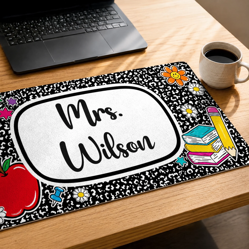 Custom Desk Mat -  Personalized Birthday Gifts For Teachers - Best Teacher Ever