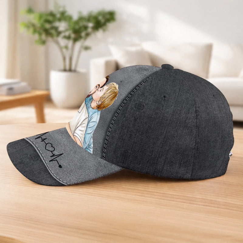 Custom Photo Cap - Personalized Father's Day Birthday Gifts For Dad, Grandpa - Dad Mode Activated