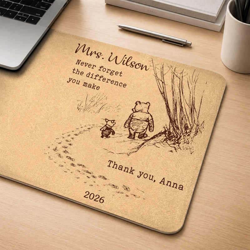 Custom Desk Mat -  Personalized Birthday Gifts For Teachers - A Teacher’s Beautiful Heart